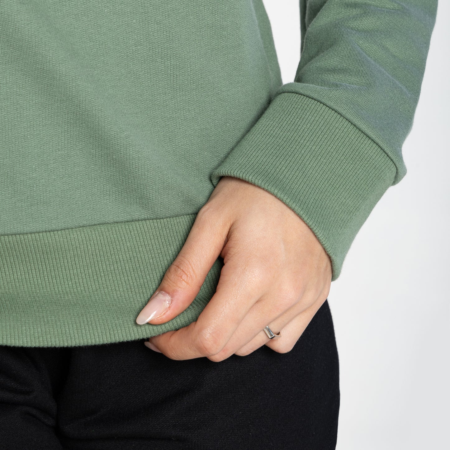 Blusão Moletom Tech Impermeável Feminino - Verde Alecrim