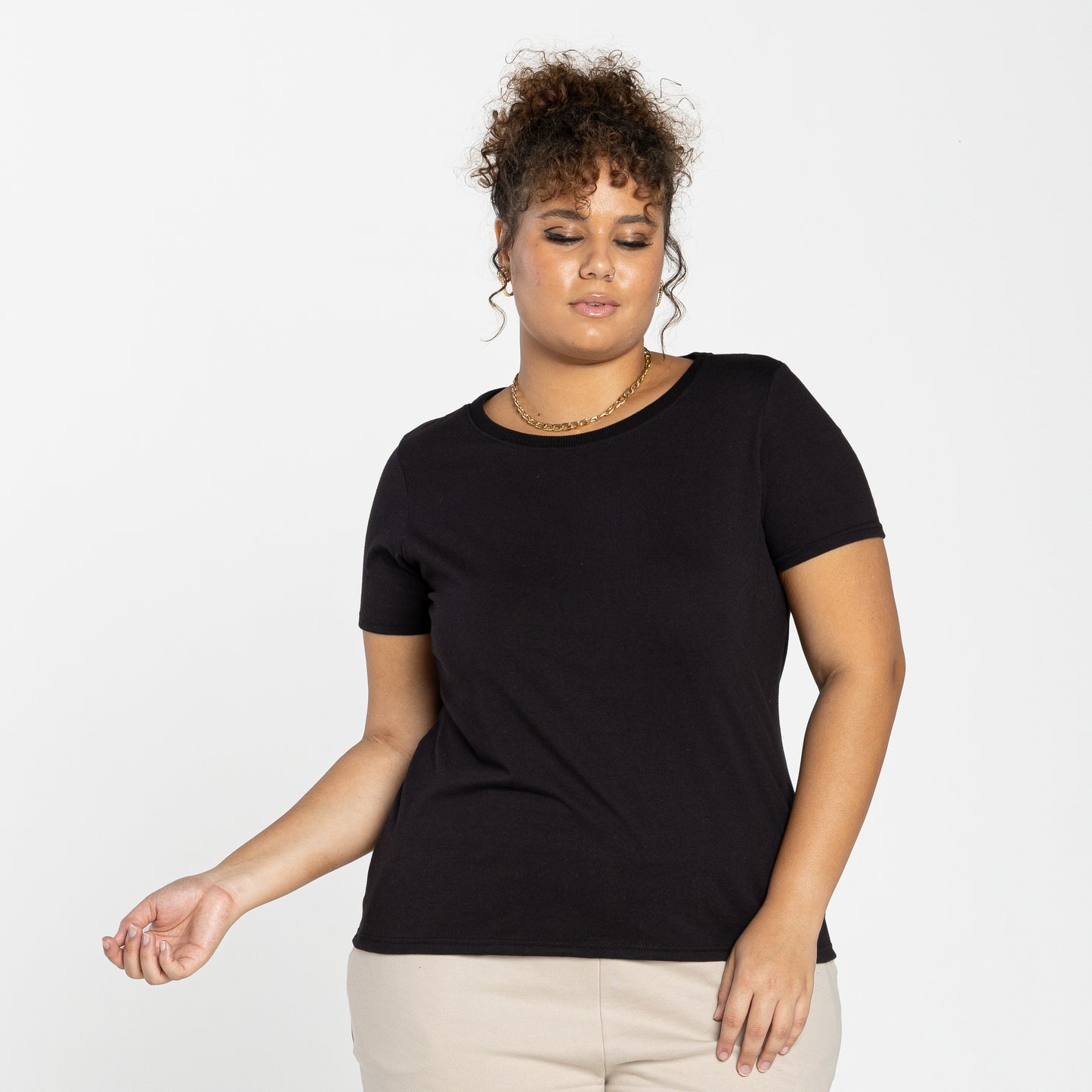 Tech T-Shirt Air Slim Plus Feminina - Preto
