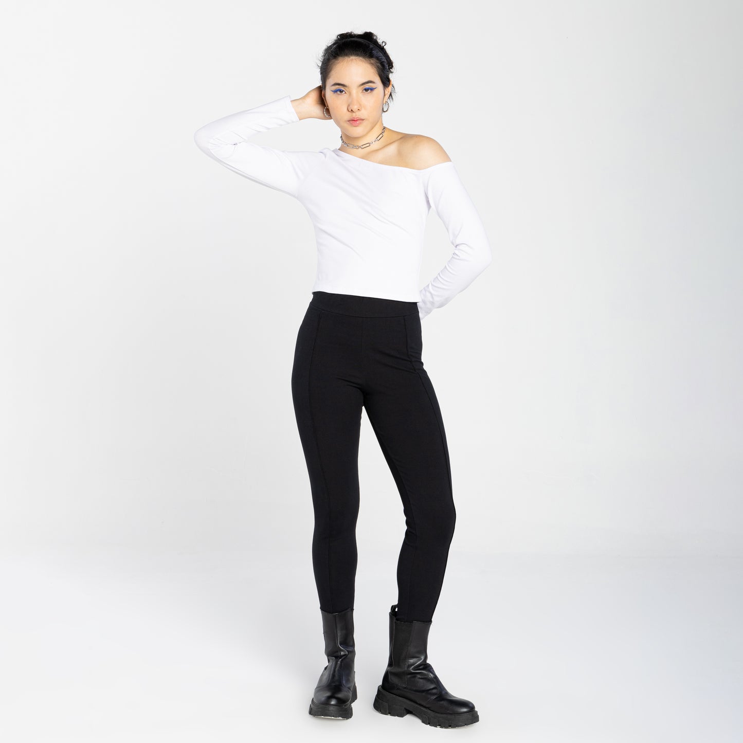 Blusa Tech Anti Odor Ombro Único - Branco