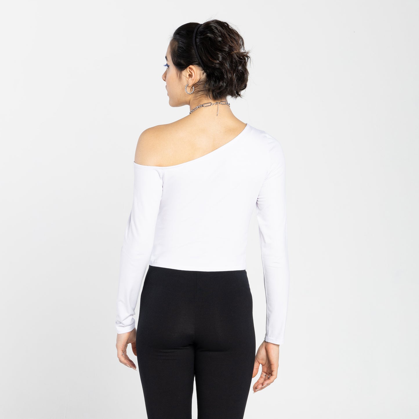 Blusa Tech Anti Odor Ombro Único - Branco