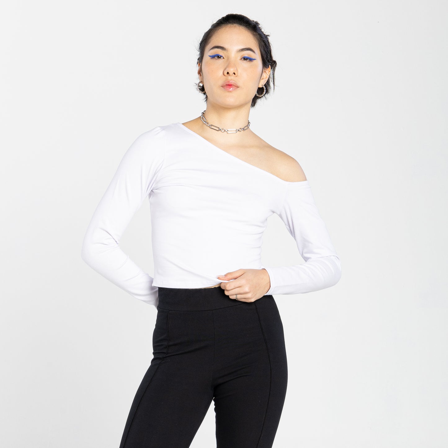 Blusa Tech Anti Odor Ombro Único - Branco