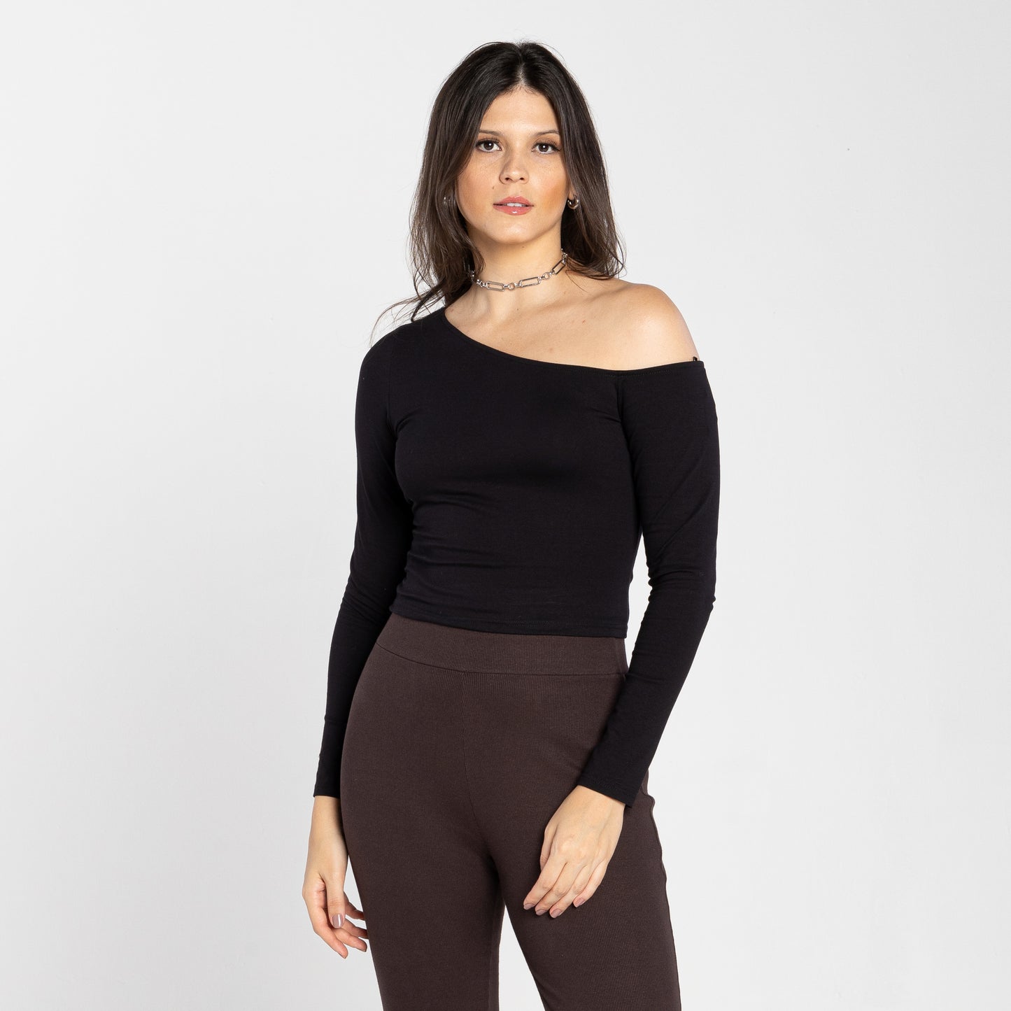Blusa Tech Anti Odor Ombro Único - Preto