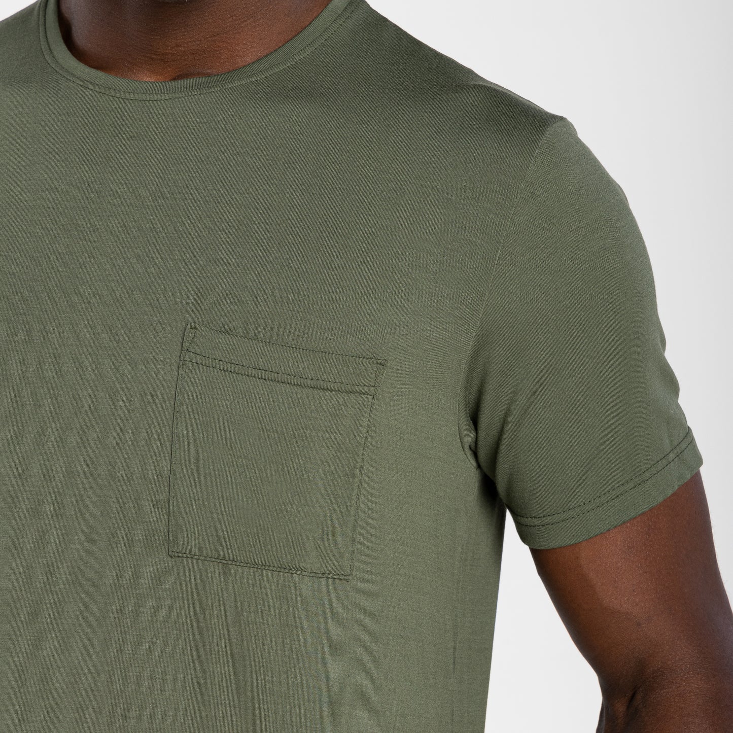 Tech T-Shirt Modal Bolso Masculina - Verde Figo
