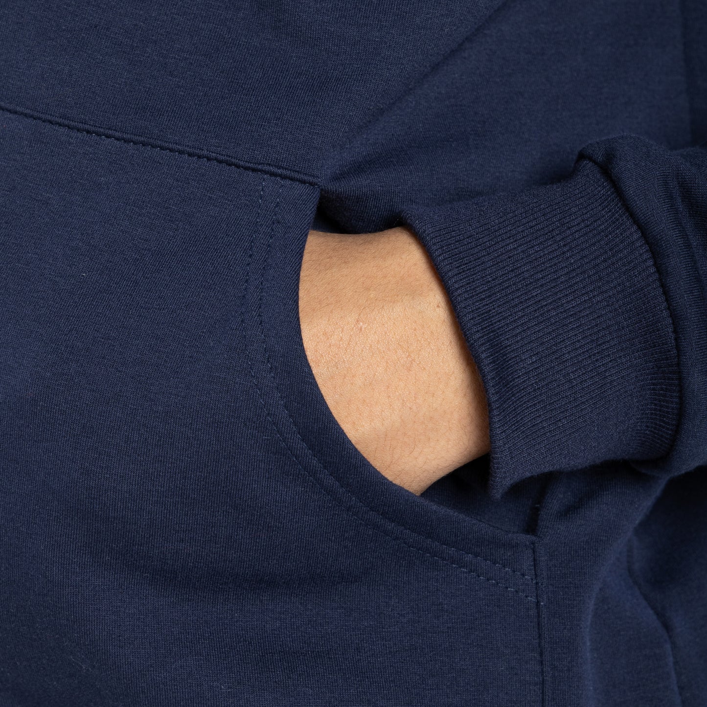 Blusão Moletom Comfort Flanelado Capuz Masculino - Azul Marinho
