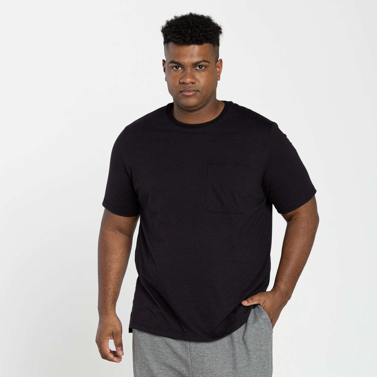 Tech T-Shirt Air Bolso Plus Masculina - Preto