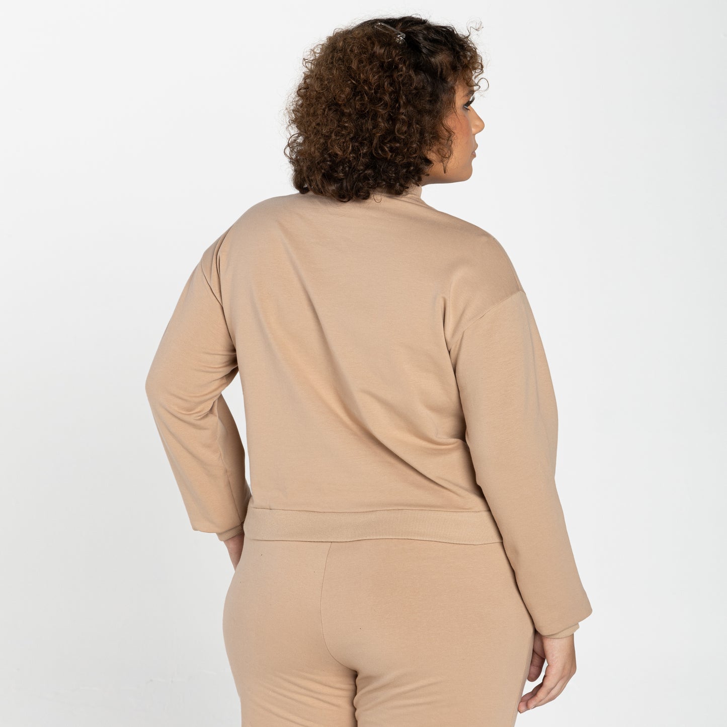 Blusão Cropped Tech Impermeável Plus Feminino - Preto