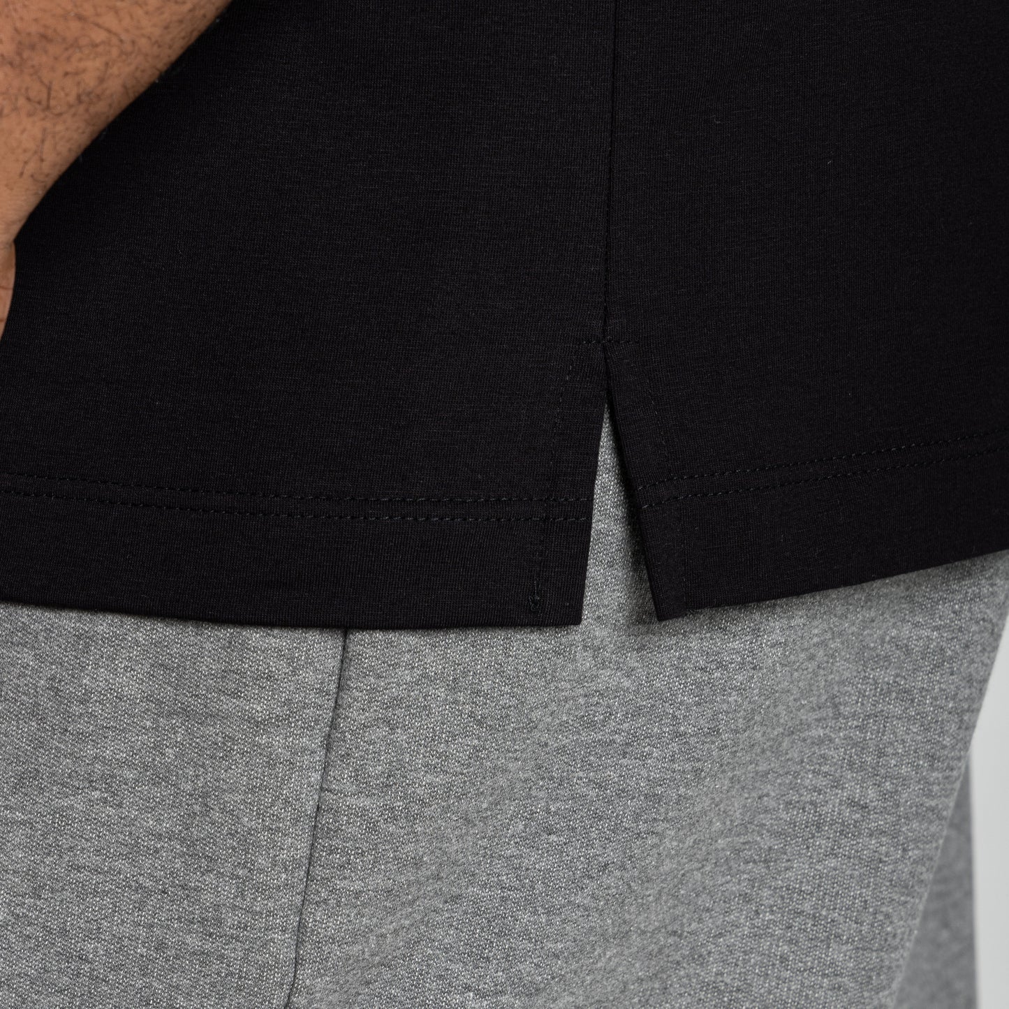 Tech T-Shirt Comfort Anti Odor Barra Aplicada Plus - Preto