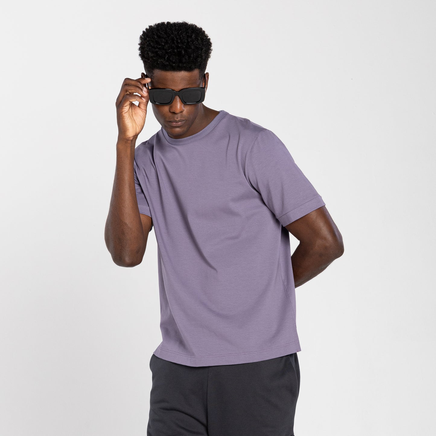 Tech T-Shirt Comfort Anti Odor Barra Aplicada Masculina - Mirtilo
