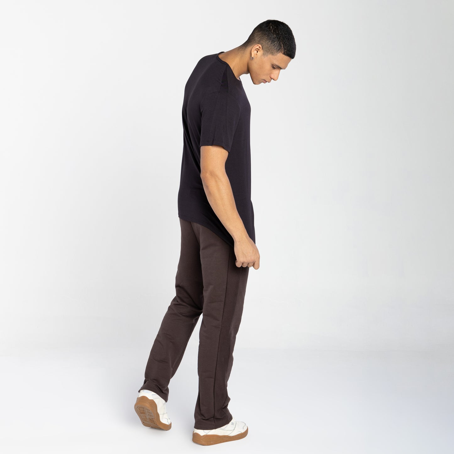 Tech T-Shirt Modal Recorte Masculina - Preto