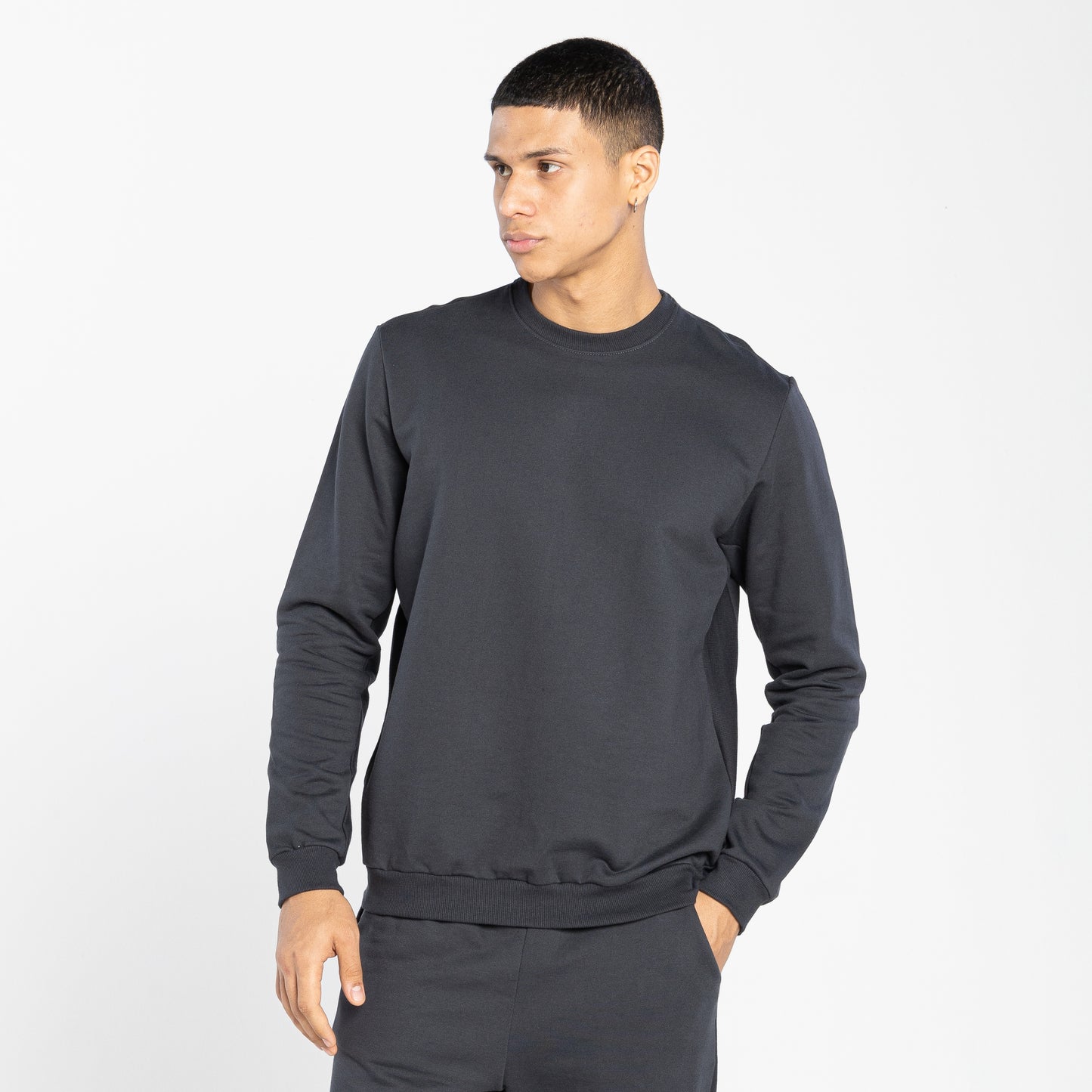Blusão Tech Impermeável Moletom Flanelado Recorte Masculino - Cinza Escuro