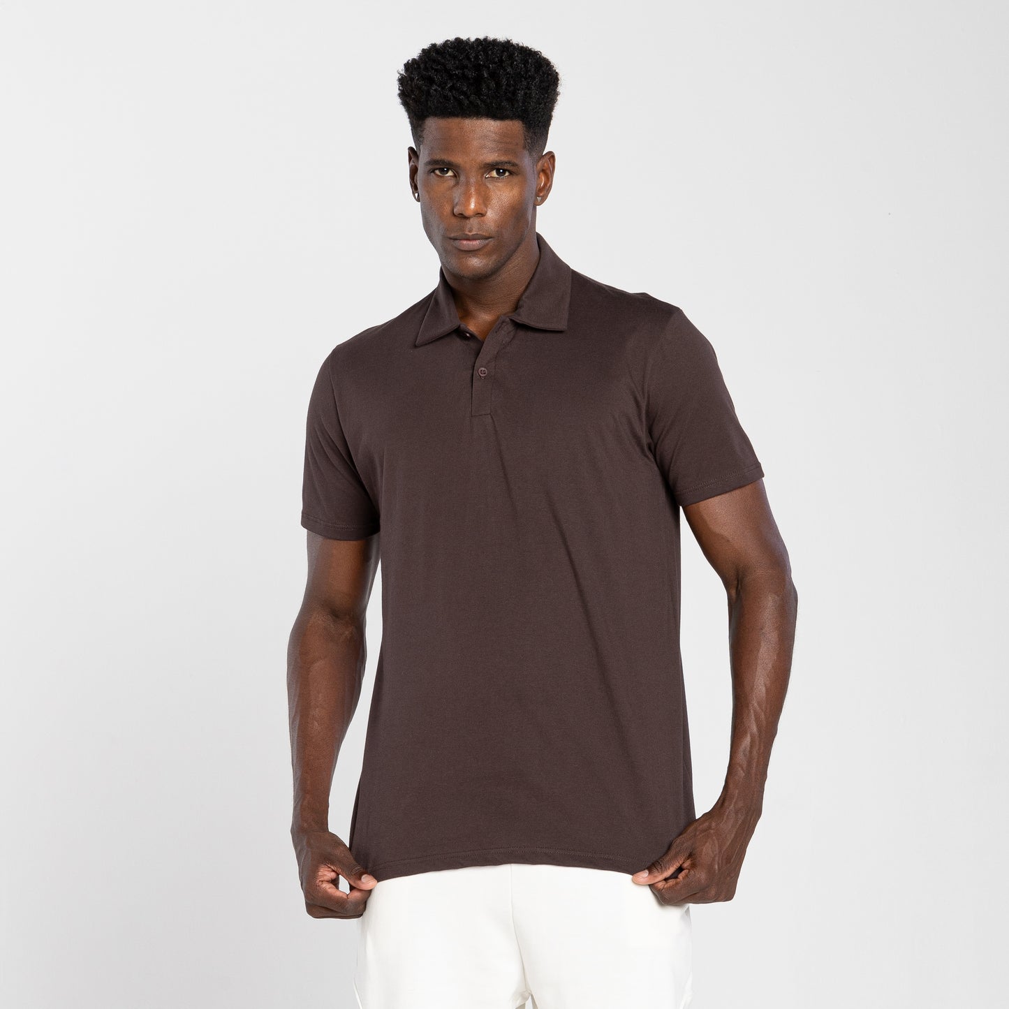 Camisa Polo Tech Impermeável - Marrom