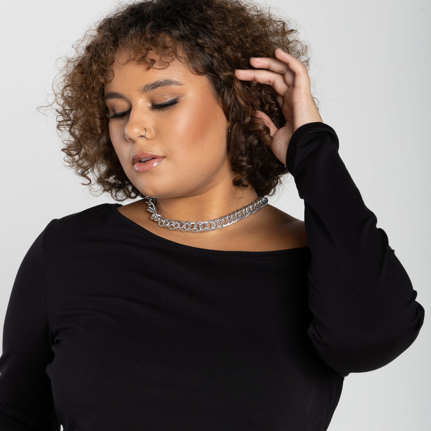 Blusa Tech Anti Odor Ombro Único Plus - Preto