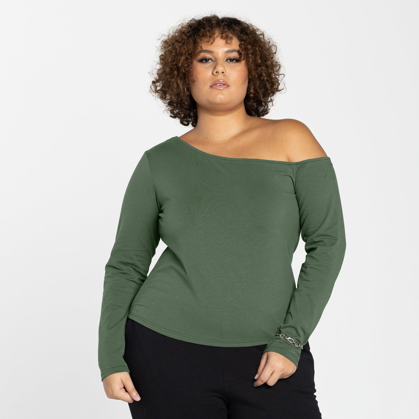 Blusa Tech Anti Odor Ombro Único Plus - Verde Figo