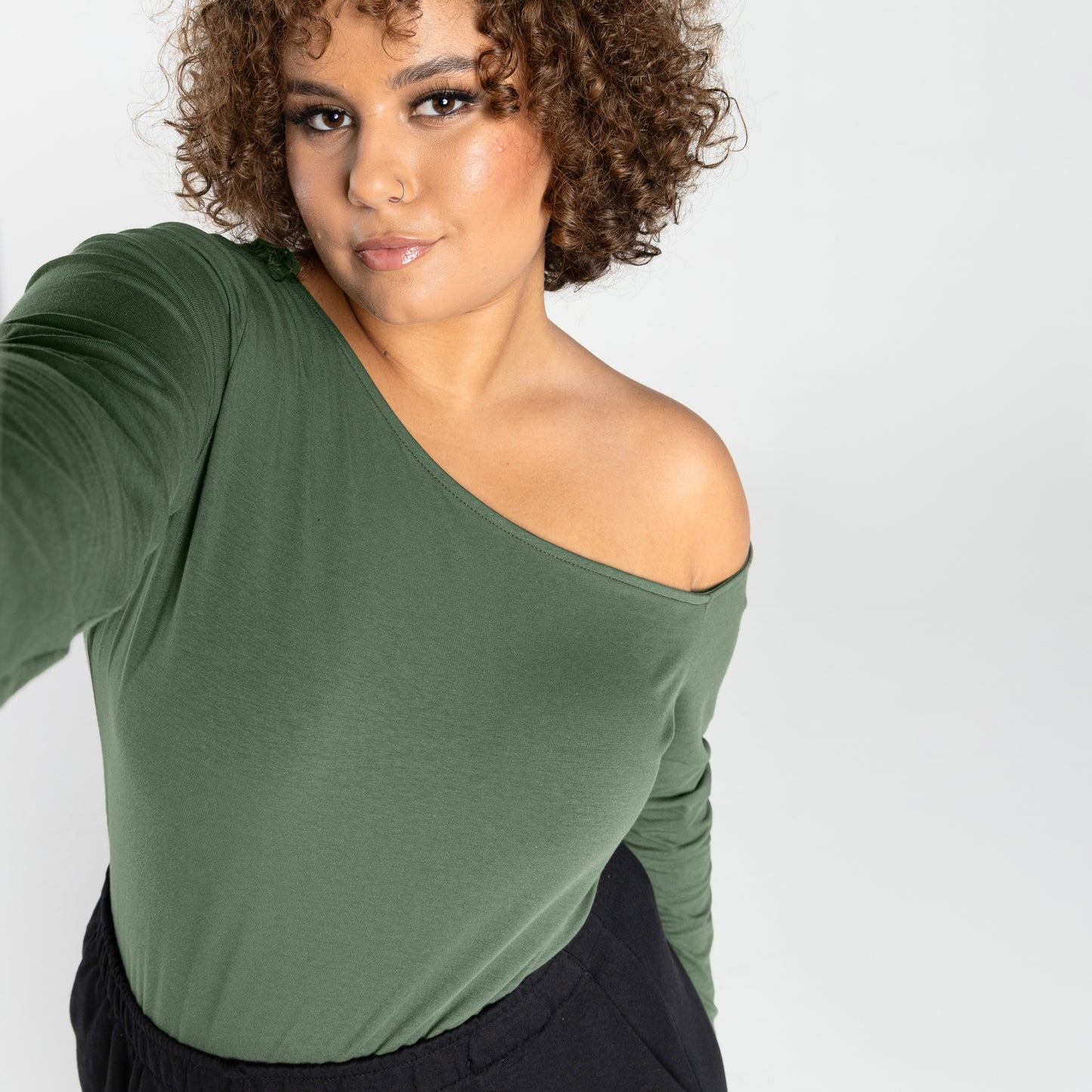 Blusa Tech Anti Odor Ombro Único Plus - Verde Figo