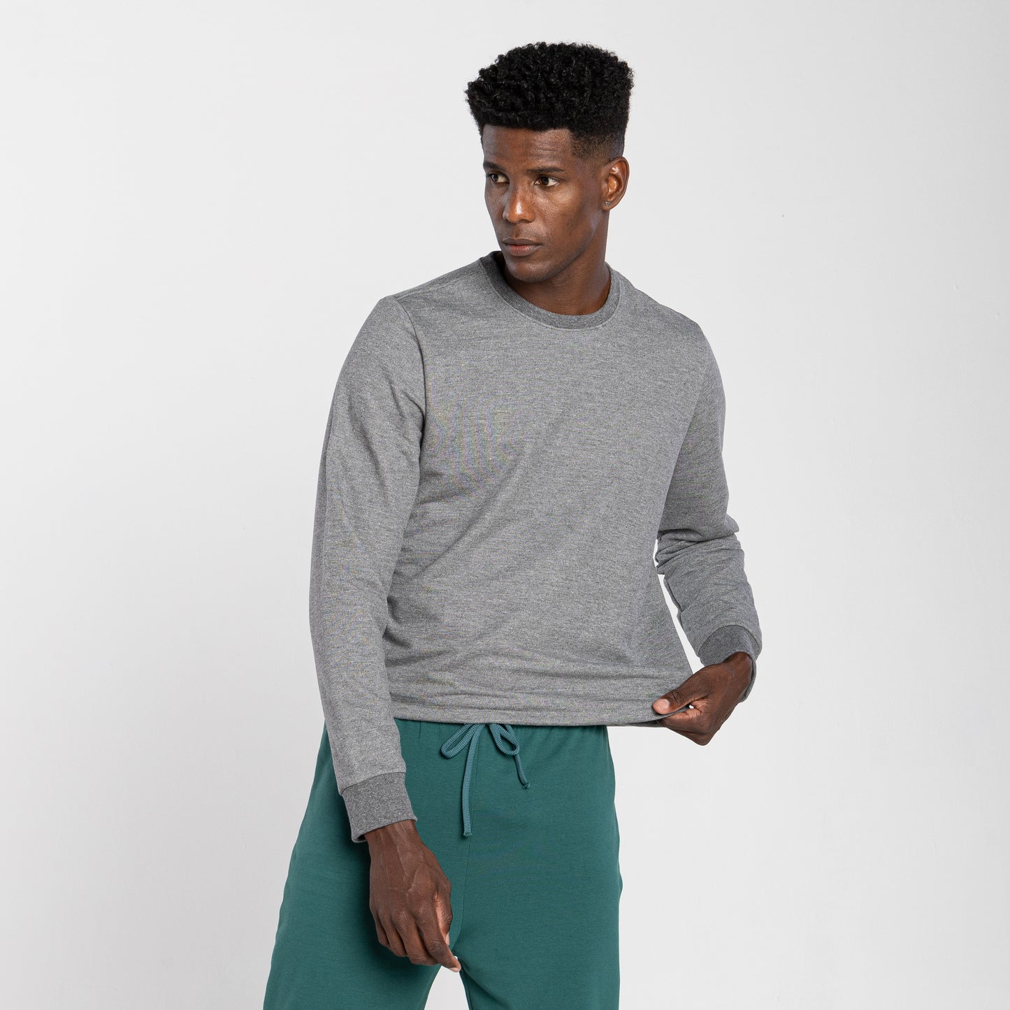 Calça Jogger Moletom Comfort Flanelado Masculina - Verde Manjericão