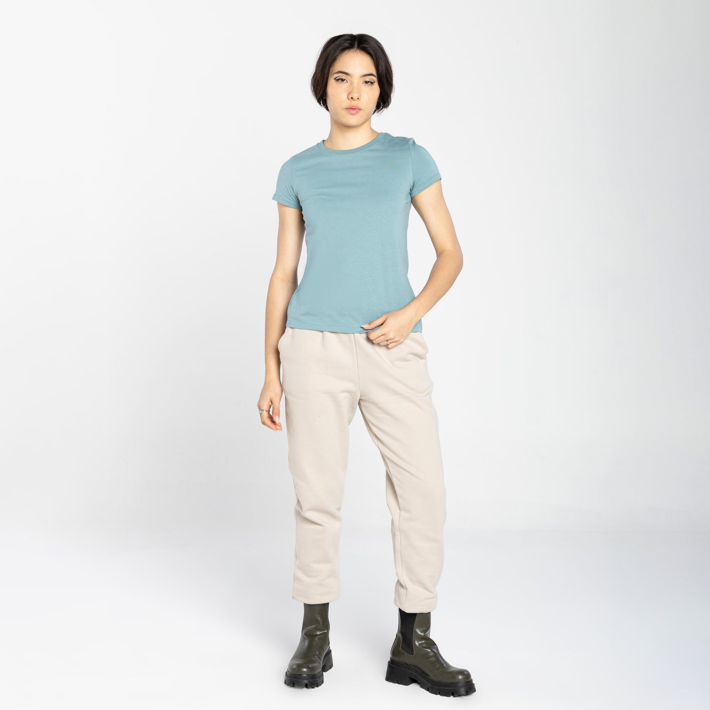Camiseta Slim Cobregola Feminina - Verde Hortelã