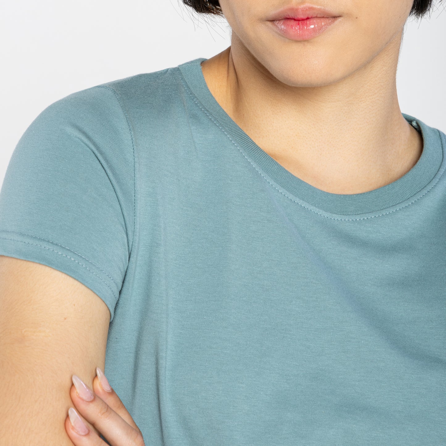 Camiseta Slim Cobregola Feminina - Verde Hortelã