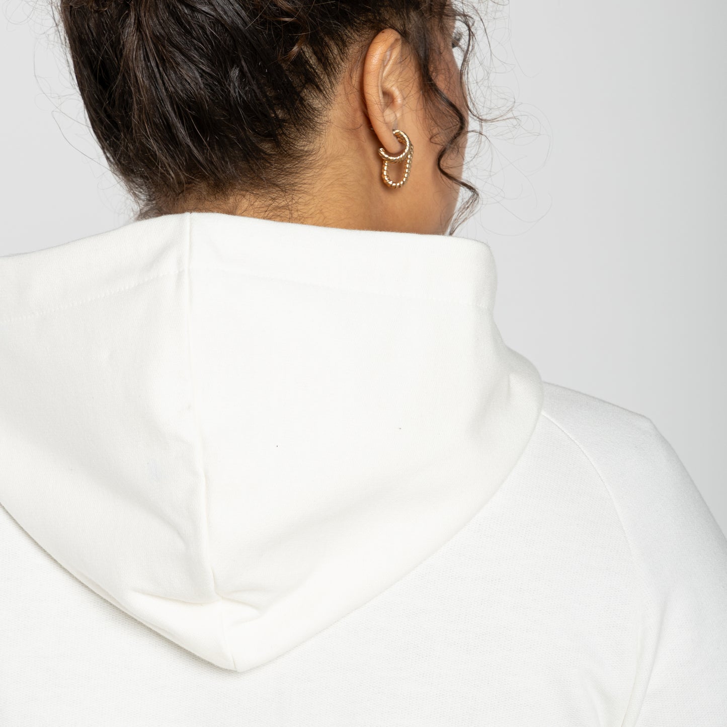Jaqueta Cropped Tech Impermeável Flanelada Plus - Off White