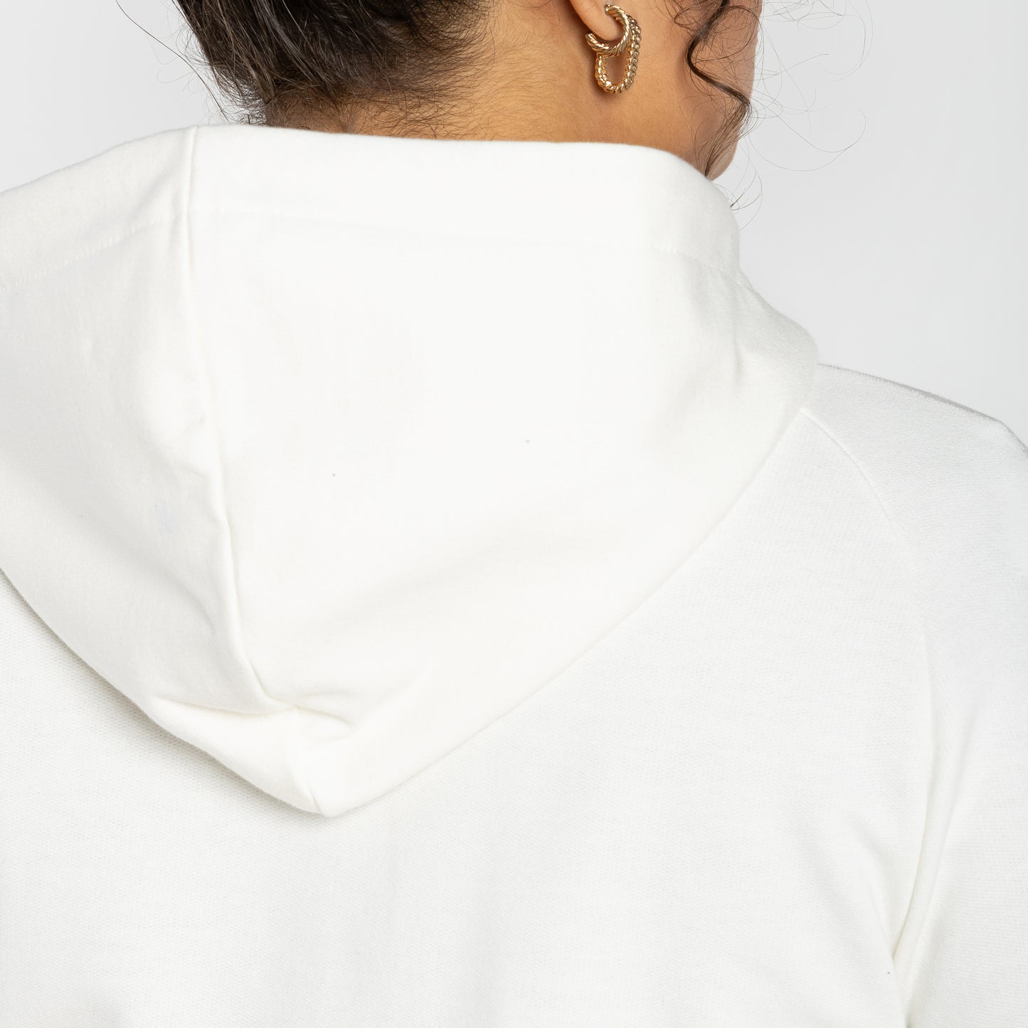 Jaqueta Cropped Tech Impermeável Flanelada Plus - Off White