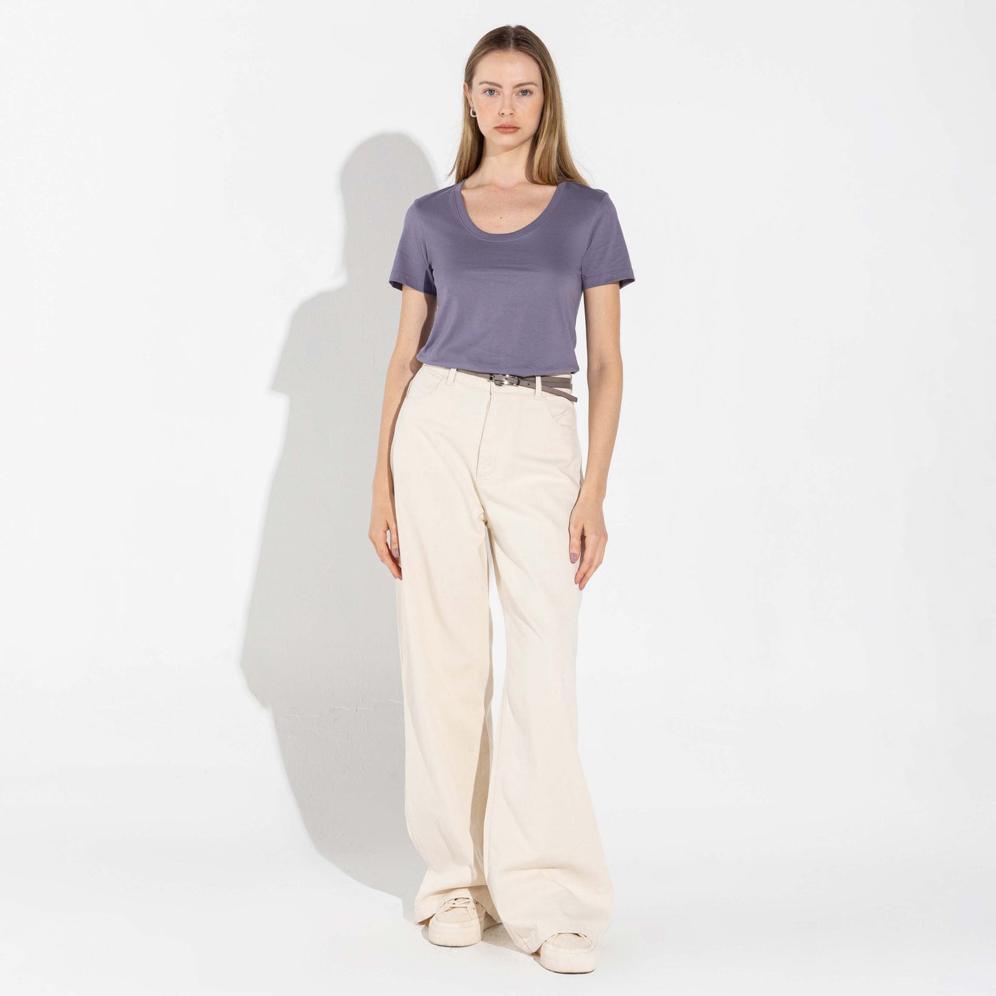 Camiseta Pima Gola U Feminina | Life Collection - Mirtilo