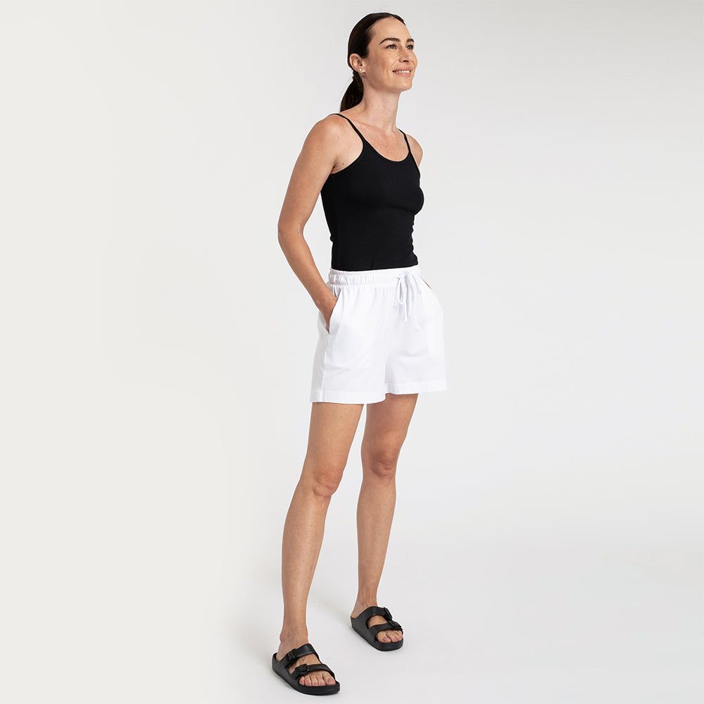 Shorts Pima Comfort Feminino - Branco