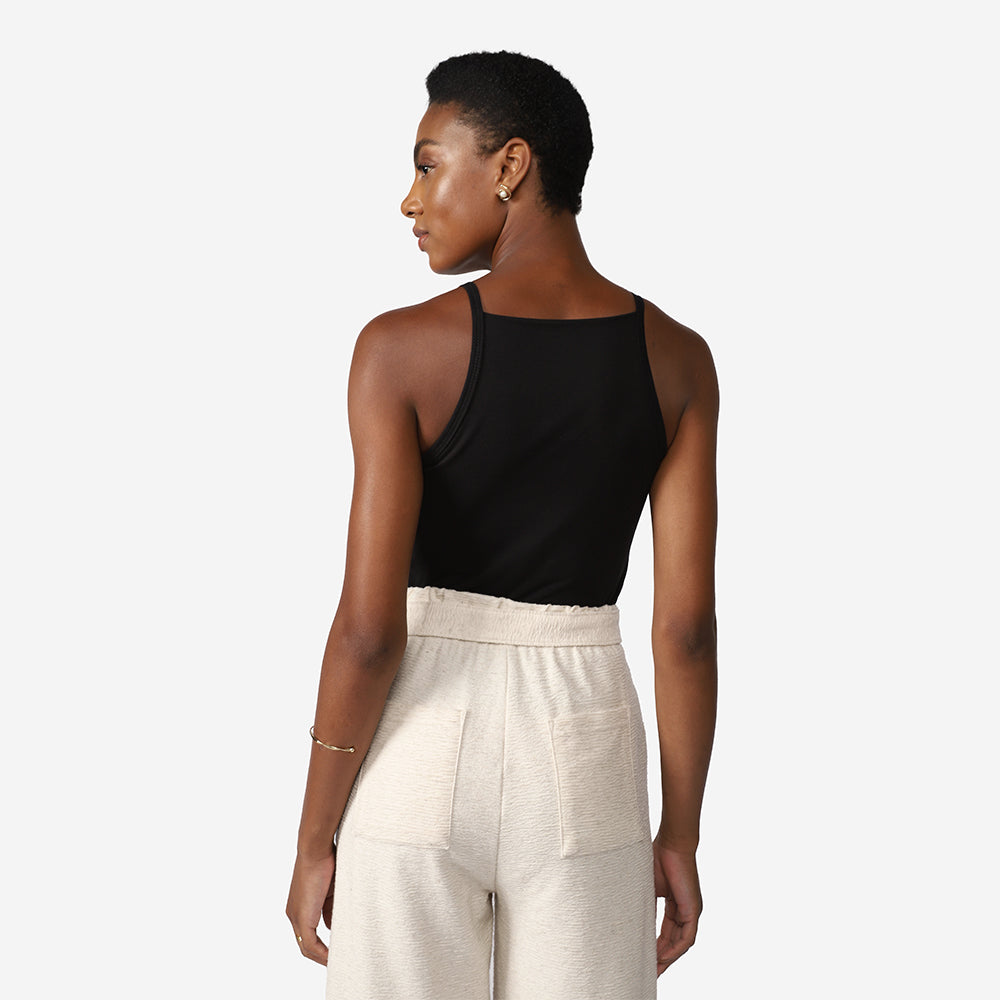 Regata Cotton Pima Cava Americana Feminina - Preto