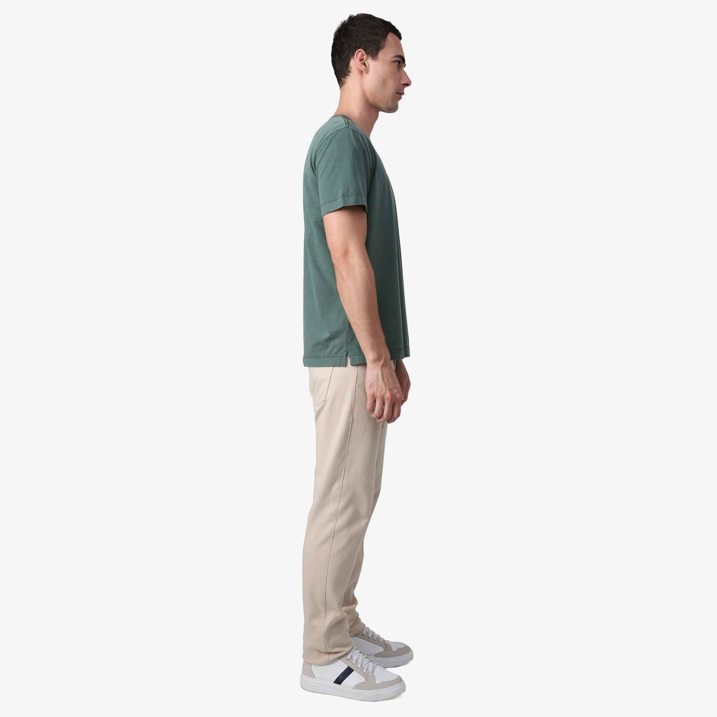 Camiseta Estonada Masculina - Verde Cedro