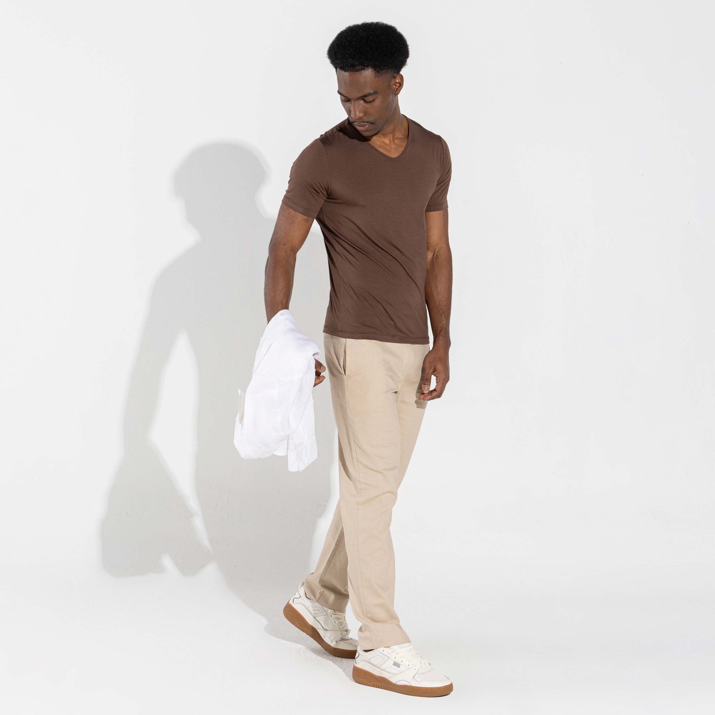 Undershirt Micromodal Masculina - Marrom
