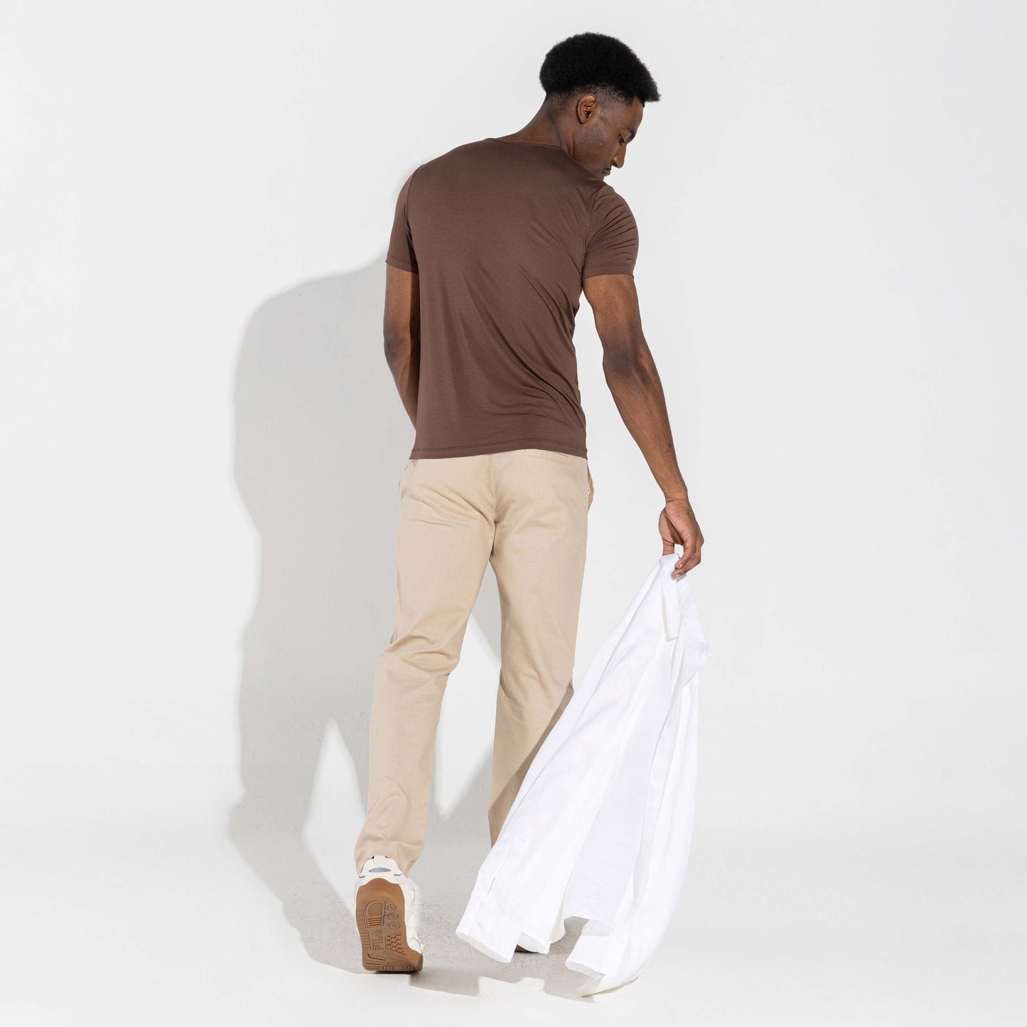 Undershirt Micromodal Masculina - Marrom