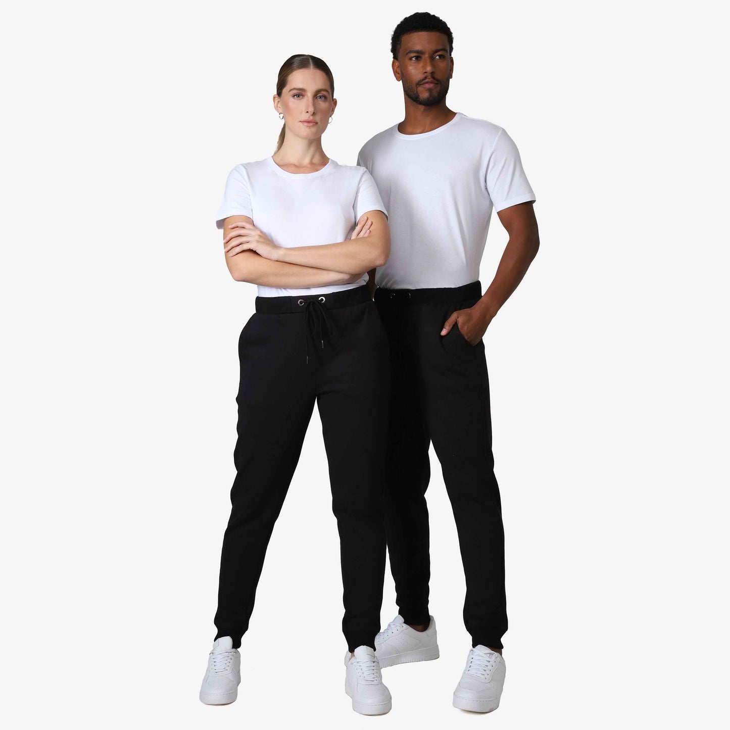 Calça Jogger Moletom Flanelado - Preto
