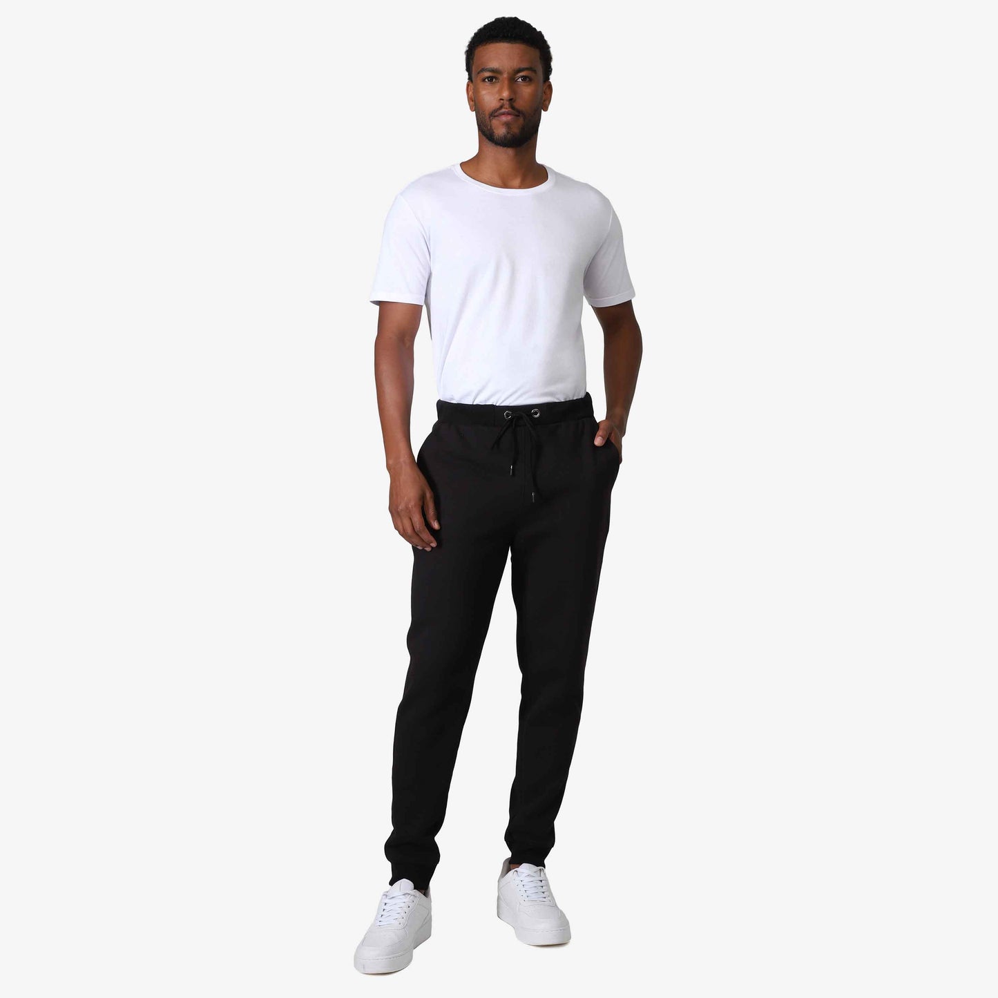Calça Jogger Moletom Flanelado - Preto