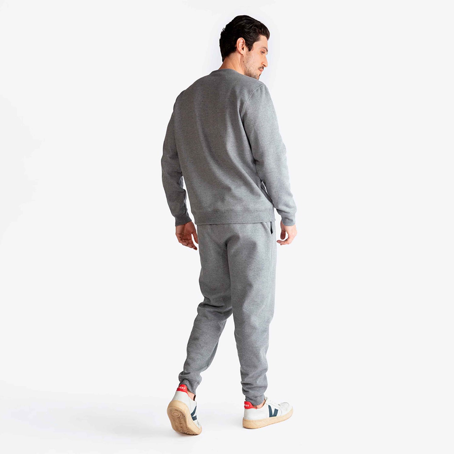 Calça Jogger Moletom Flanelado - Mescla Escuro