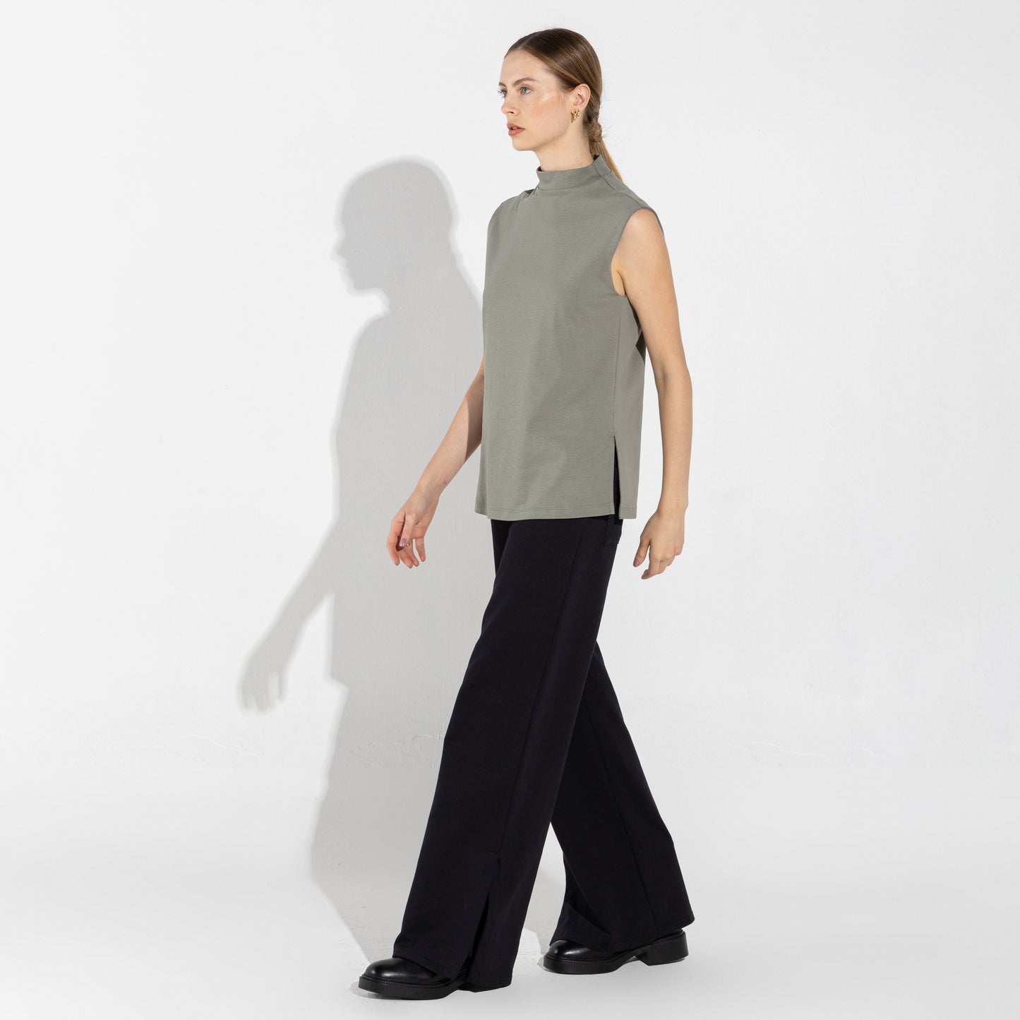 Regata Cotton Select Gola Alta - Verde Louro