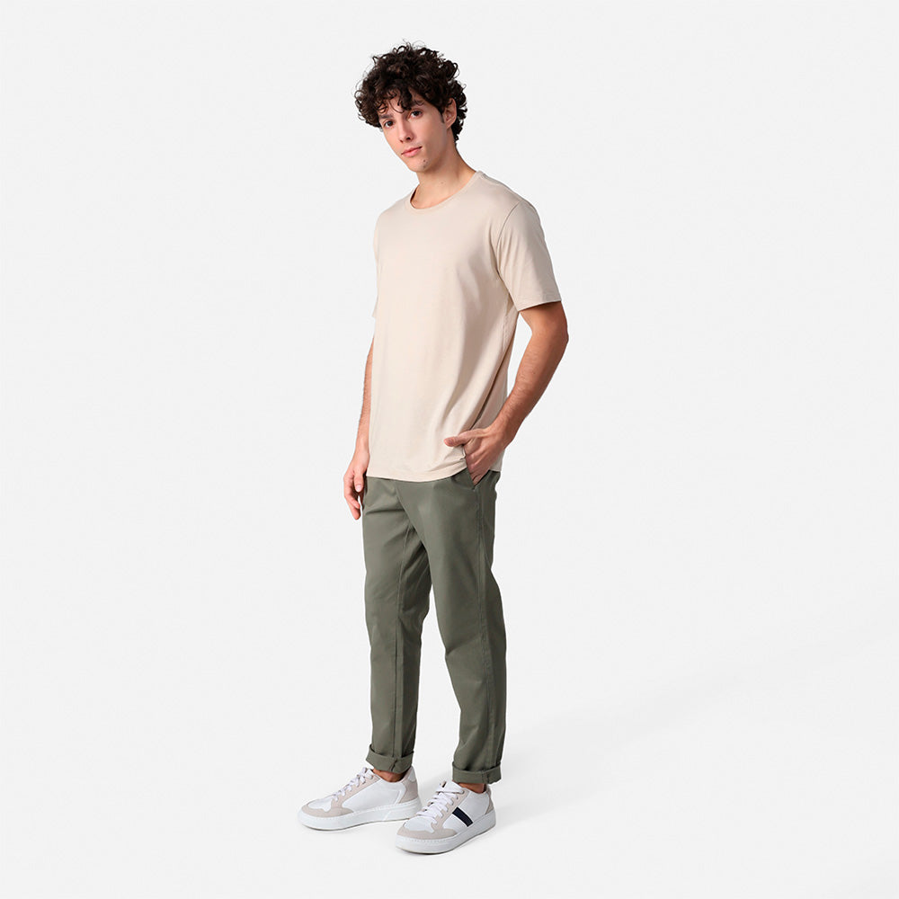 Camiseta Pima Masculina | Life Collection - Khaki
