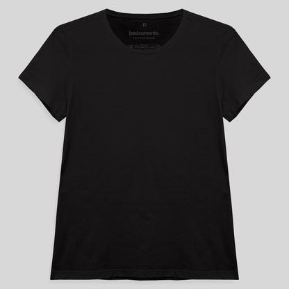 Camiseta Slim Feminina - Preto