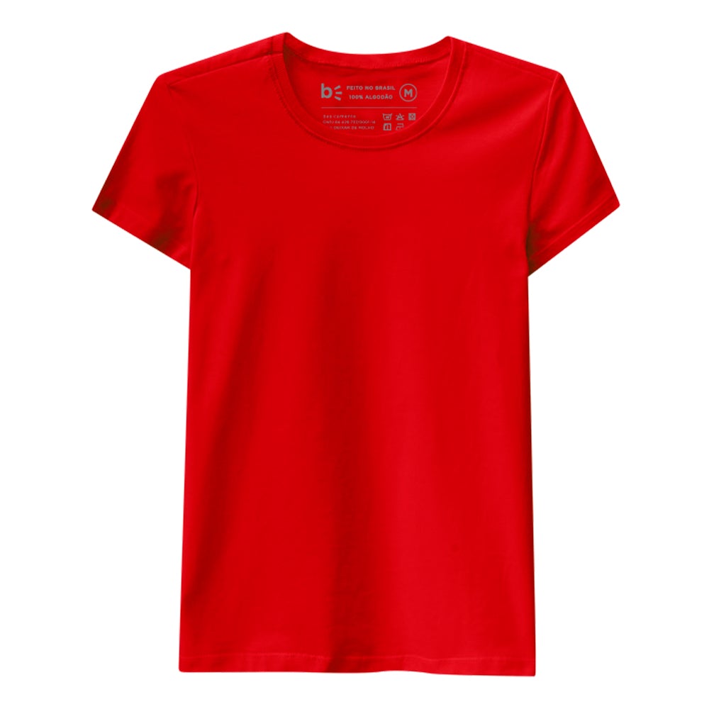 Camiseta Slim Feminina - Vermelho Tomate