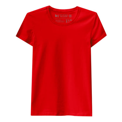 Camiseta Slim Feminina - Vermelho Tomate