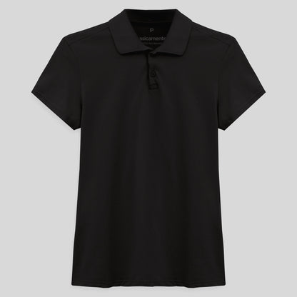 Camisa Polo Feminina - Preto