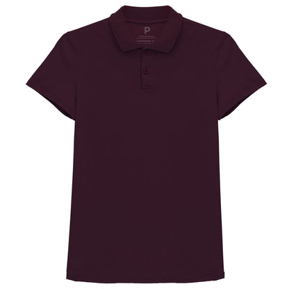 Camisa Polo Feminina - Wine