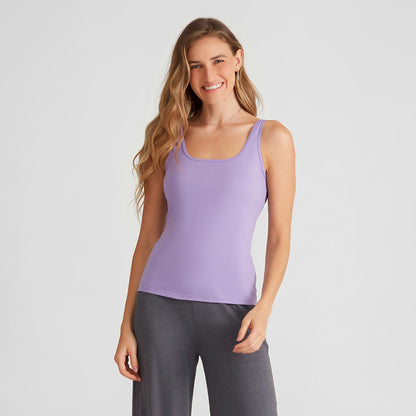 Camisa Polo Feminina - Lilás