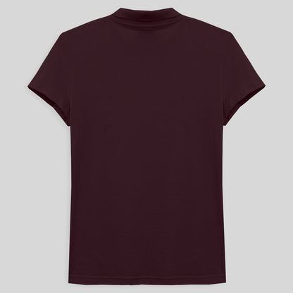 Camisa Polo Feminina - Vermelho Vinho