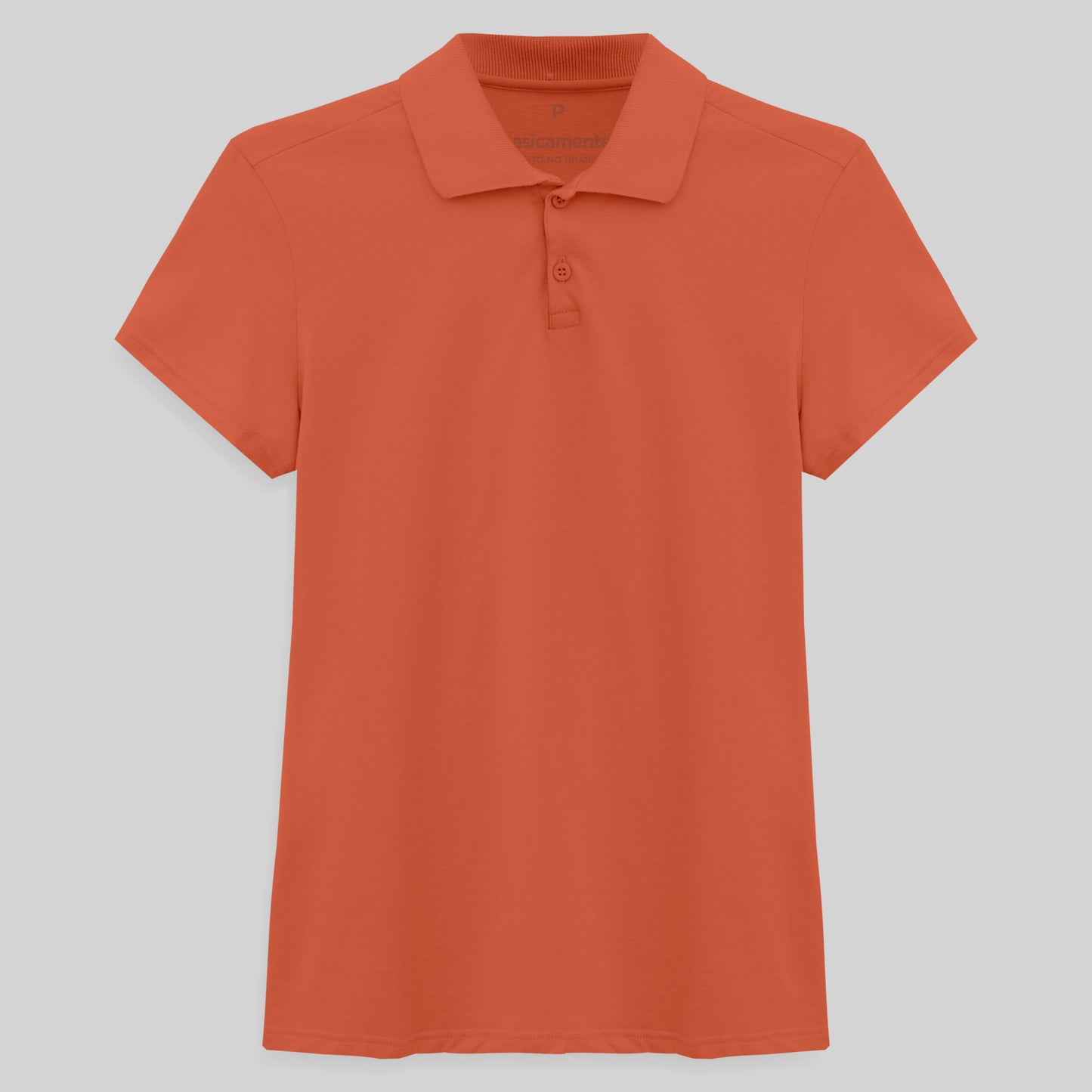 Camisa Polo Feminina - Laranja Coral