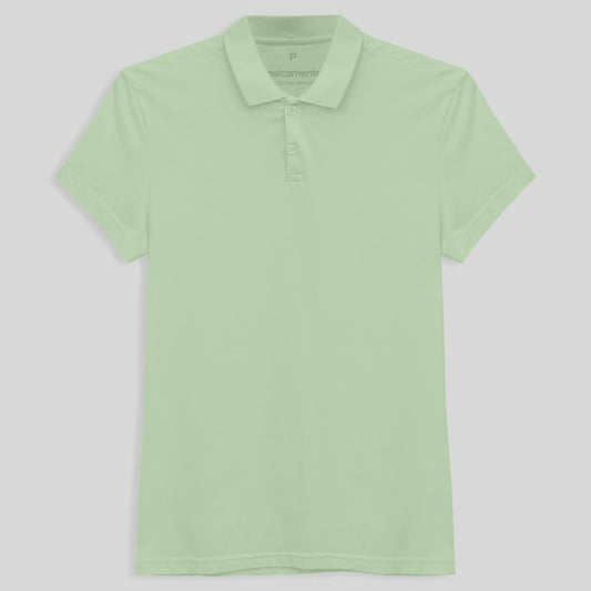 Camisa Polo Feminina - Verde Menta