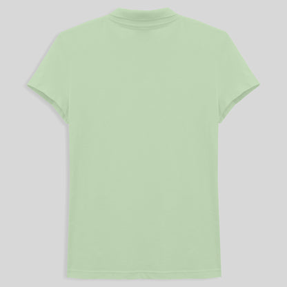 Camisa Polo Feminina - Verde Menta