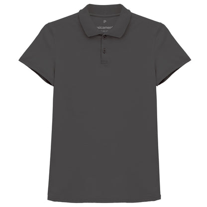 Camisa Polo Feminina - Chumbo