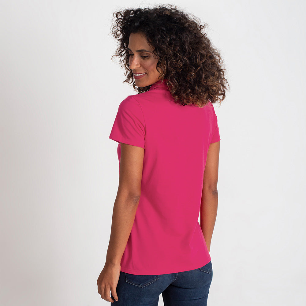 Camisa Polo Feminina - Pink