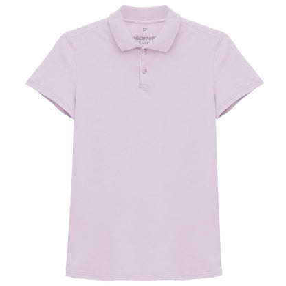 Camisa Polo Feminina - Lilás Lavanda