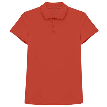Camisa Polo Feminina - Tangerina