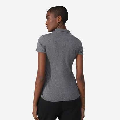 Camisa Polo Feminina - Mescla Escuro