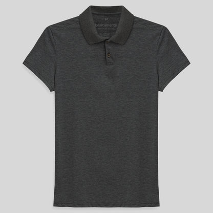 Camisa Polo Feminina - Mescla Escuro